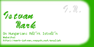 istvan mark business card